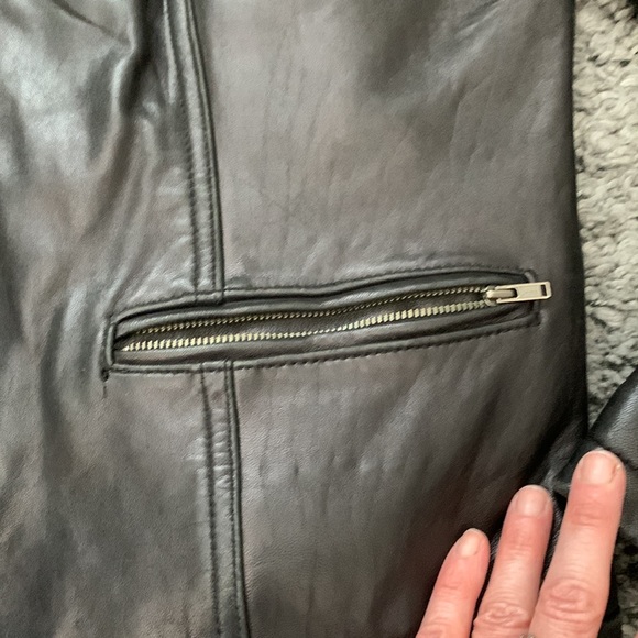 Womens Large or XL Leather jacket bh sophisticates - Picture 2 of 10